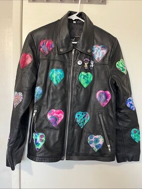 Super cute Customized Real leather jacket